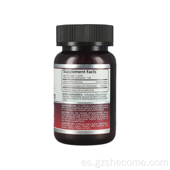 Shecome Quercetina Cápsulas Apoyo Inmunológico Antioxidante